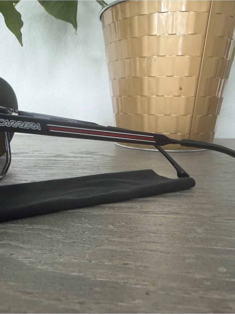 Carrera unisex Black Shield Sunglasses with Dark Gradient Lenses